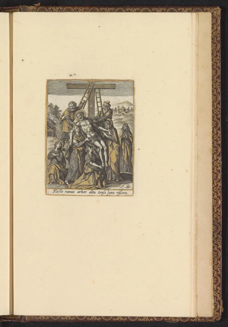Kruisafneming by Adriaen Collaert depicting John 19