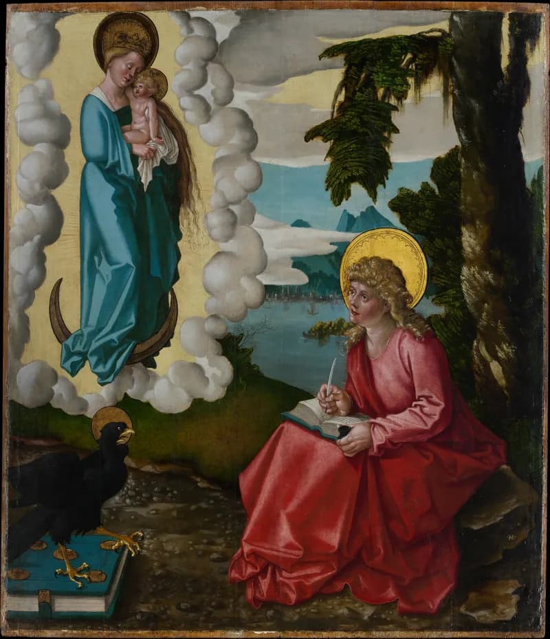 Saint John at Patmos by Hans Baldung Grien depicting 1 John 1:1
