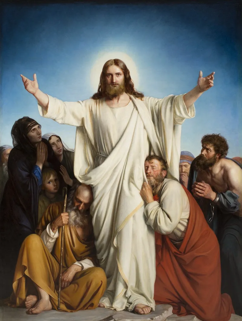 Christ the Consolator by Carl Heinrich Bloch depicting Matthew 11:28