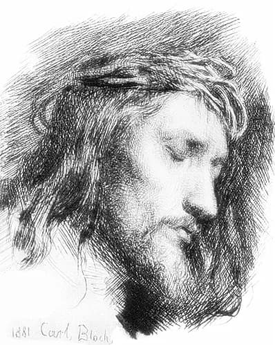 Christ with the Crown of Thorns by Carl Heinrich Bloch depicting John 19:1