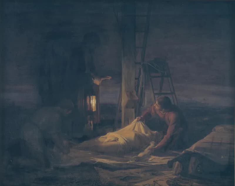 Descent from the Cross by Carl Heinrich Bloch depicting John 19:38