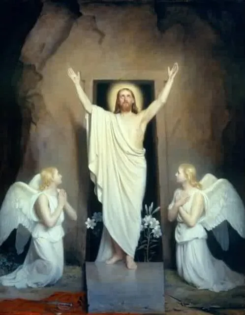 The Resurrection of Christ by Carl Heinrich Bloch depicting Matthew 28:1