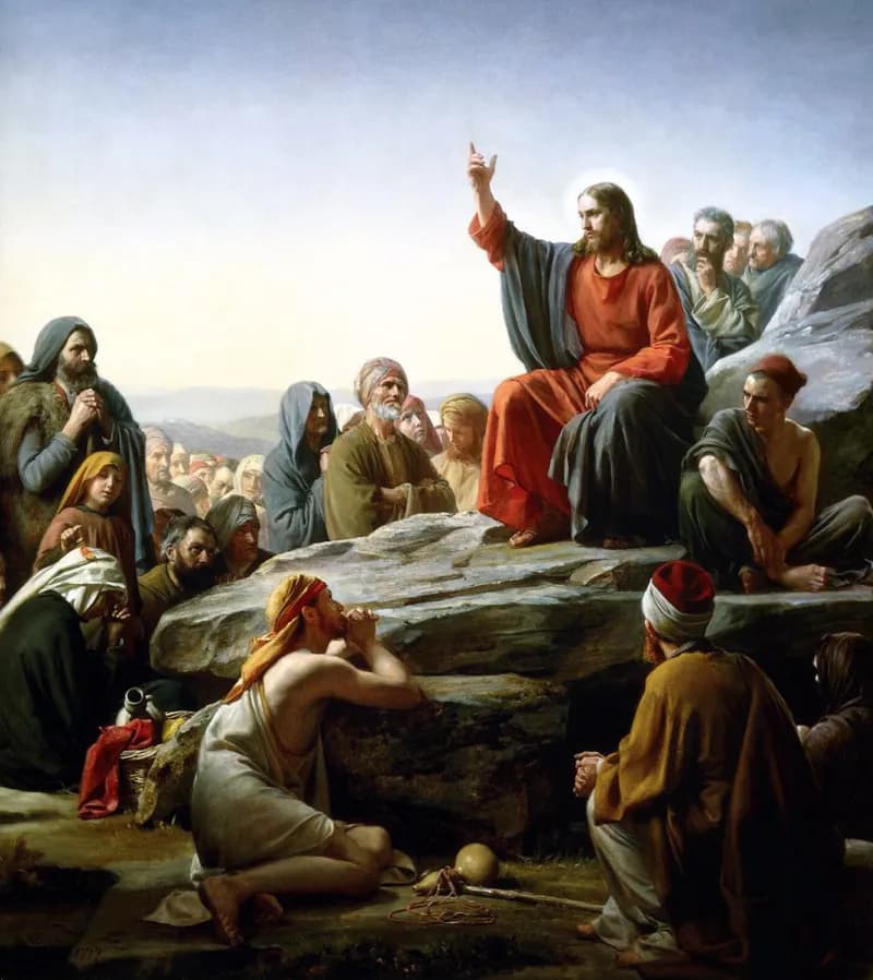 The Sermon on the Mount by Carl Heinrich Bloch depicting Matthew 5:1