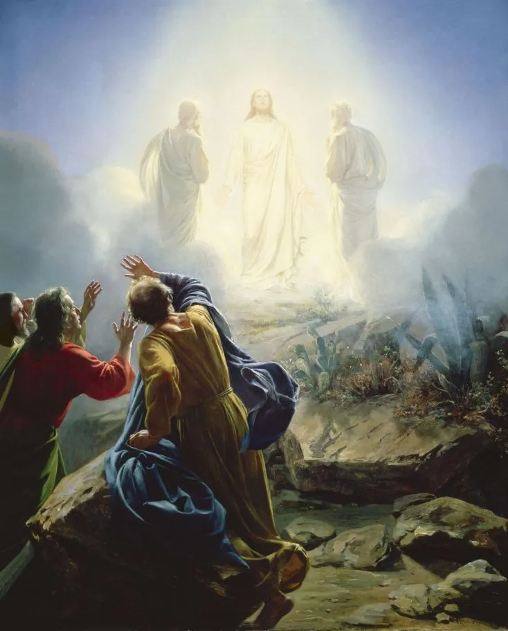 The Transfiguration by Carl Heinrich Bloch depicting Matthew 17:1