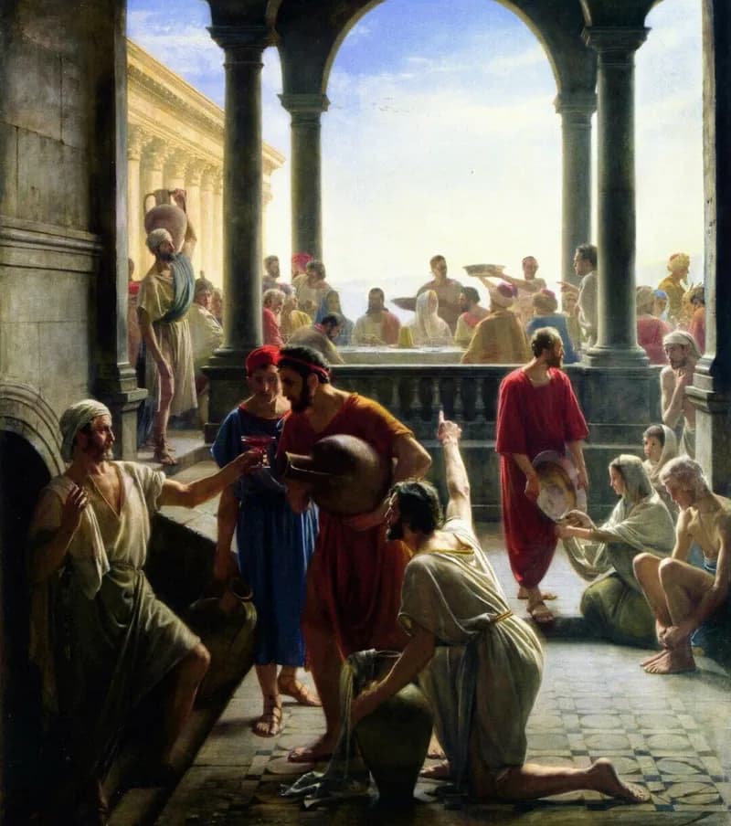 The Wedding at Cana by Carl Heinrich Bloch depicting John 2:1