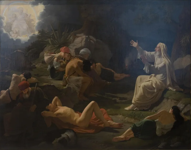 The Vision of the Prophet Ezekiel by Ditlev Blunck depicting Ezekiel 1:1