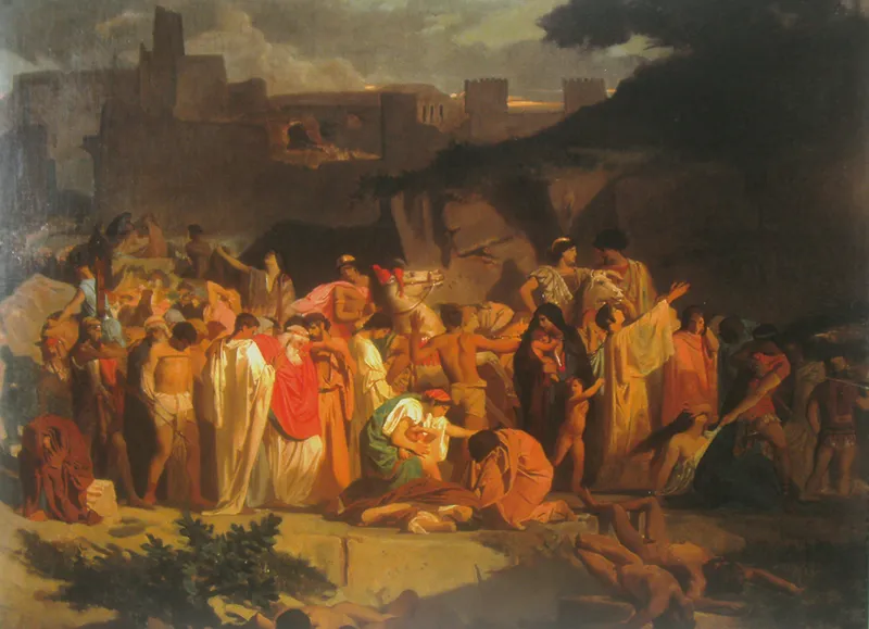 Jews in Captivity (By the Waters of Babylon) by William-Adolphe Bouguereau depicting Psalms 137:1