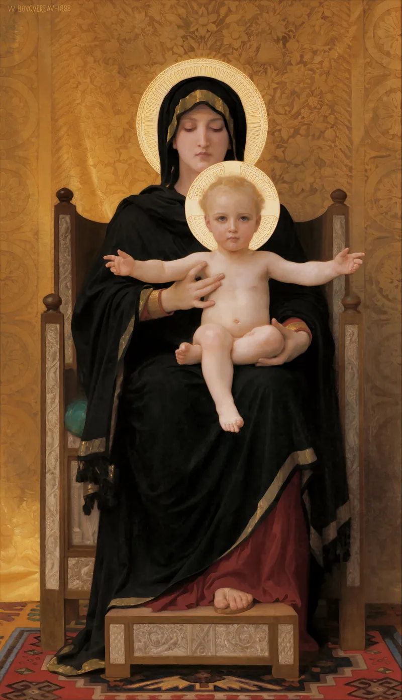 Virgin and Child by William-Adolphe Bouguereau depicting Luke 2:16