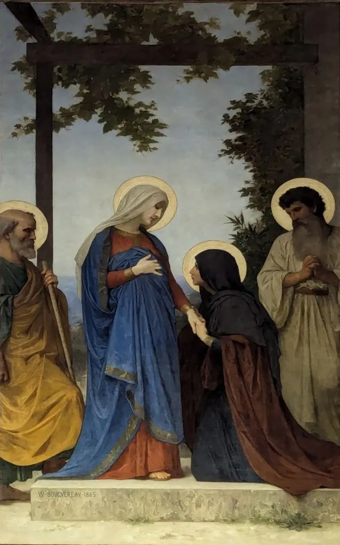 The Visitation by William-Adolphe Bouguereau depicting Luke 1:39