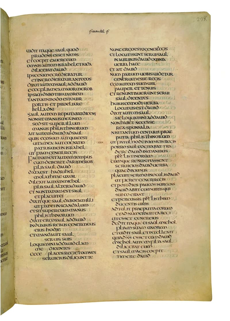 Codex Amiatinus, 1 Kings 13 (canvas 473) by Master of the Codex Amiatinus (Monkwearmouth-Jarrow scriptorium) depicting 1 Kings 13