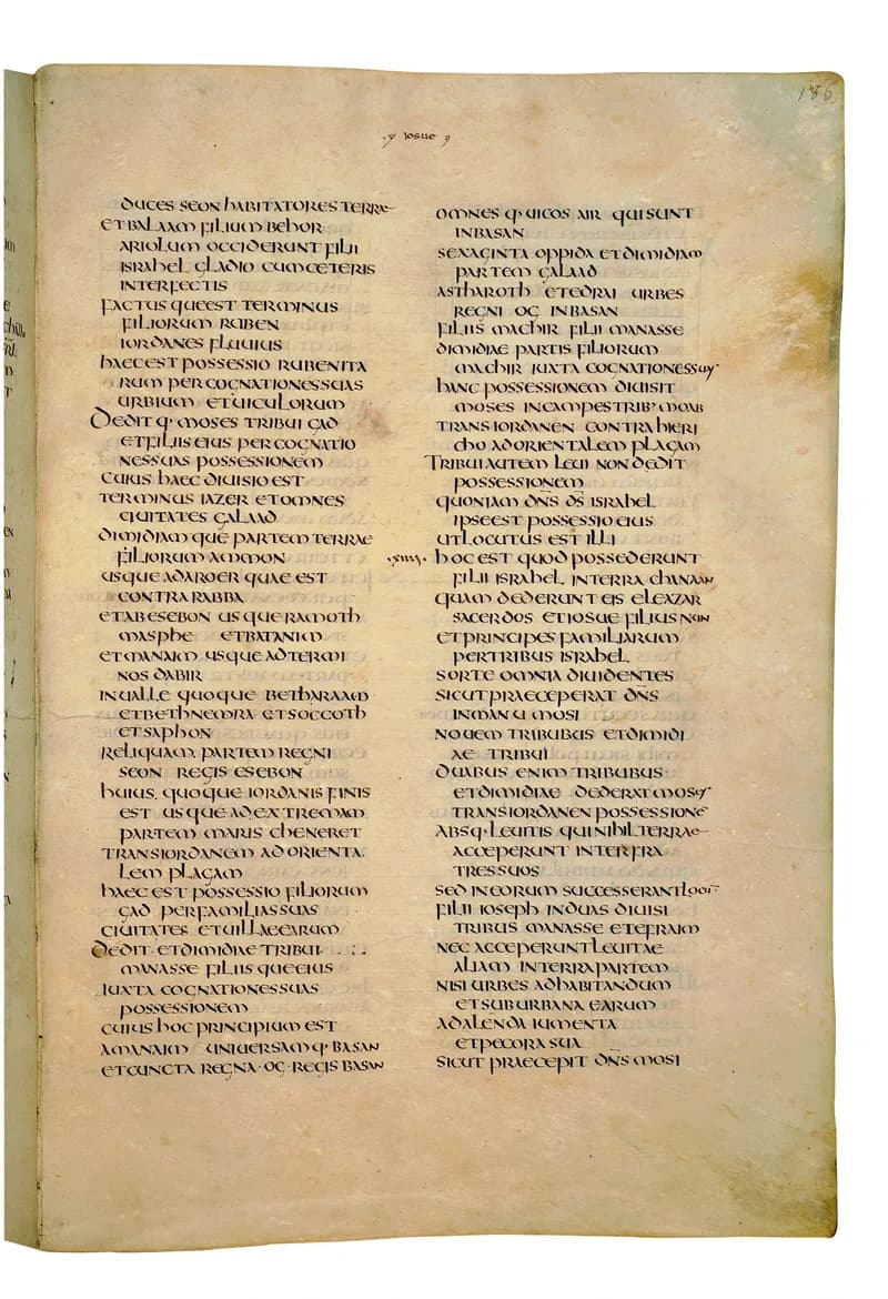 Codex Amiatinus, 1 Samuel 1 (canvas 369) by Master of the Codex Amiatinus (Monkwearmouth-Jarrow scriptorium) depicting 1 Samuel 1