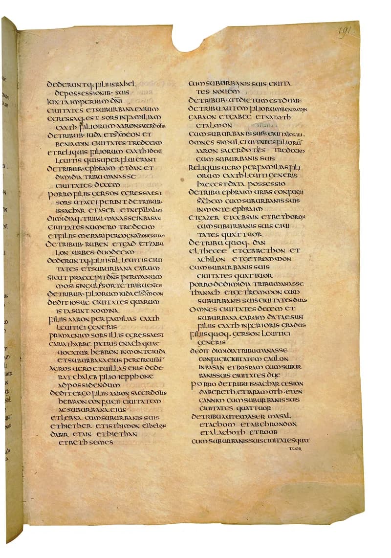 Codex Amiatinus, 1 Samuel 7 (canvas 379) by Master of the Codex Amiatinus (Monkwearmouth-Jarrow scriptorium) depicting 1 Samuel 7