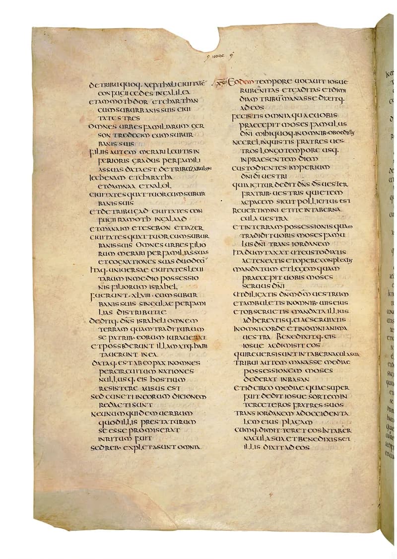 Codex Amiatinus, 1 Samuel 8 (canvas 380) by Master of the Codex Amiatinus (Monkwearmouth-Jarrow scriptorium) depicting 1 Samuel 8