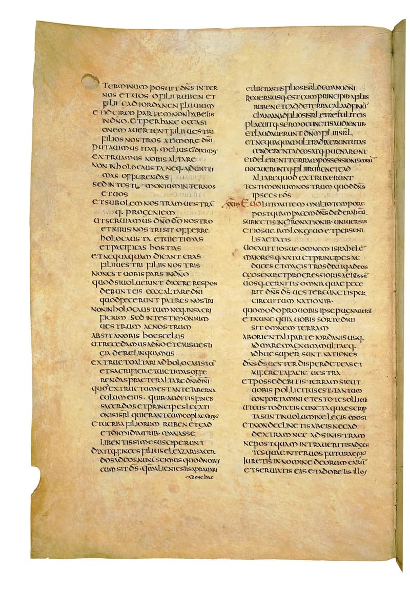 Codex Amiatinus, 1 Samuel 9 (canvas 382) by Master of the Codex Amiatinus (Monkwearmouth-Jarrow scriptorium) depicting 1 Samuel 9