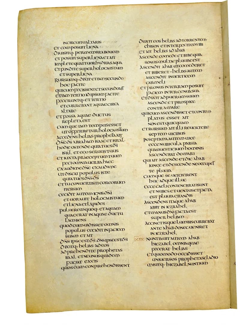 Codex Amiatinus, 2 Chronicles 15 (canvas 594) by Master of the Codex Amiatinus (Monkwearmouth-Jarrow scriptorium) depicting 2 Chronicles 15