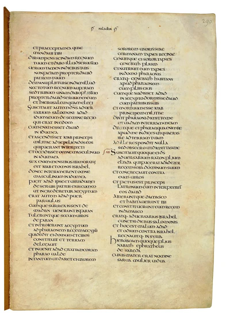 Codex Amiatinus, 2 Chronicles 4 (canvas 577) by Master of the Codex Amiatinus (Monkwearmouth-Jarrow scriptorium) depicting 2 Chronicles 4