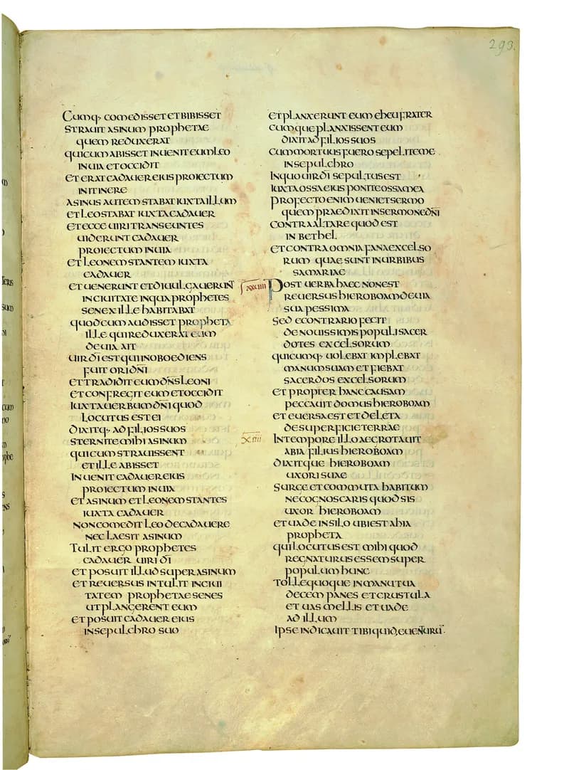 Codex Amiatinus, 2 Chronicles 8 (canvas 583) by Master of the Codex Amiatinus (Monkwearmouth-Jarrow scriptorium) depicting 2 Chronicles 8