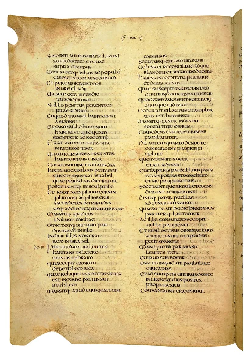 Codex Amiatinus, 2 Samuel 3 (canvas 420) by Master of the Codex Amiatinus (Monkwearmouth-Jarrow scriptorium) depicting 2 Samuel 3