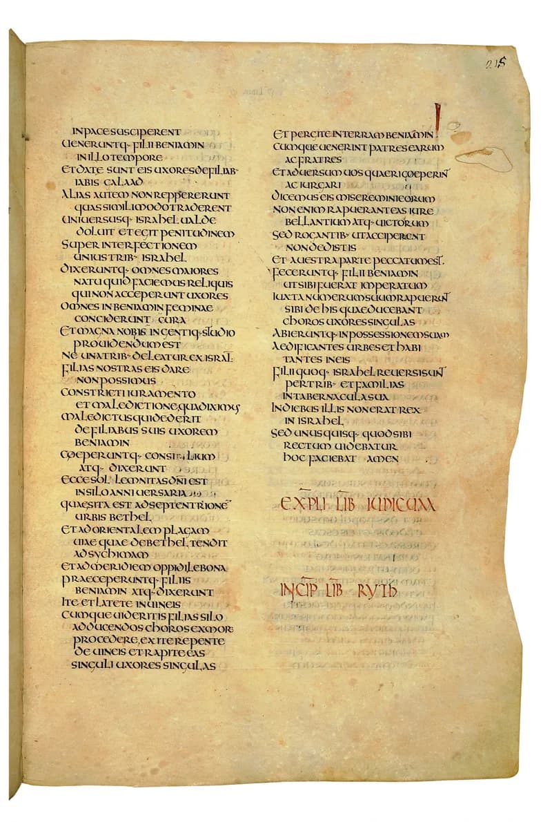 Codex Amiatinus, 2 Samuel 7 (canvas 427) by Master of the Codex Amiatinus (Monkwearmouth-Jarrow scriptorium) depicting 2 Samuel 7