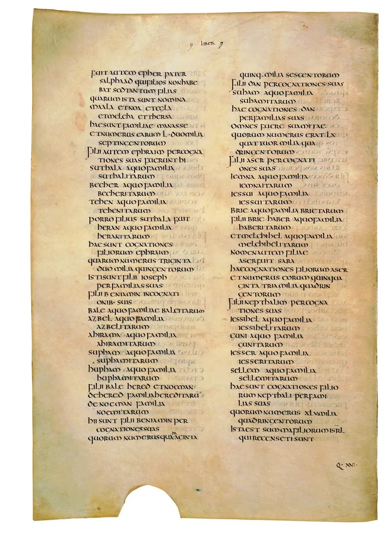Codex Amiatinus, Deuteronomy 20 (canvas 270) by Master of the Codex Amiatinus (Monkwearmouth-Jarrow scriptorium) depicting Deuteronomy 20