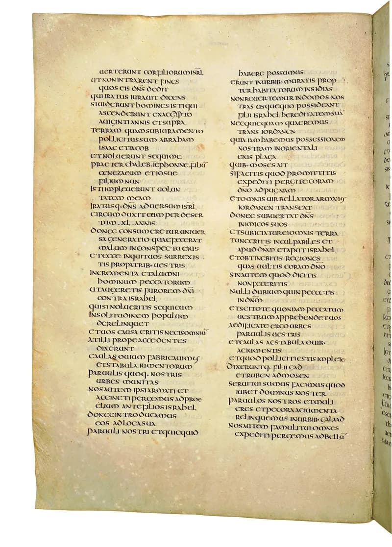 Codex Amiatinus, Deuteronomy 26 (canvas 280) by Master of the Codex Amiatinus (Monkwearmouth-Jarrow scriptorium) depicting Deuteronomy 26