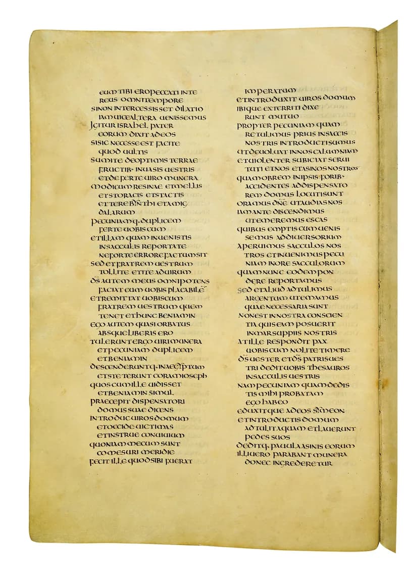 Codex Amiatinus, Exodus 3 (canvas 84) by Master of the Codex Amiatinus (Monkwearmouth-Jarrow scriptorium) depicting Exodus 3