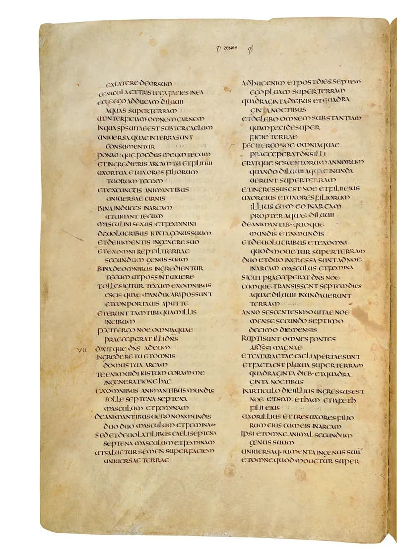 Codex Amiatinus, Genesis 15 (canvas 26) by Master of the Codex Amiatinus (Monkwearmouth-Jarrow scriptorium) depicting Genesis 15