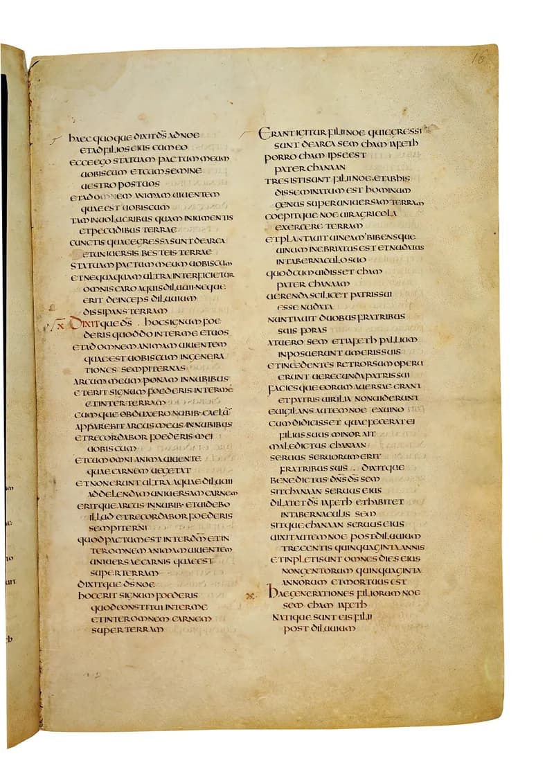 Codex Amiatinus, Genesis 17 (canvas 29) by Master of the Codex Amiatinus (Monkwearmouth-Jarrow scriptorium) depicting Genesis 17