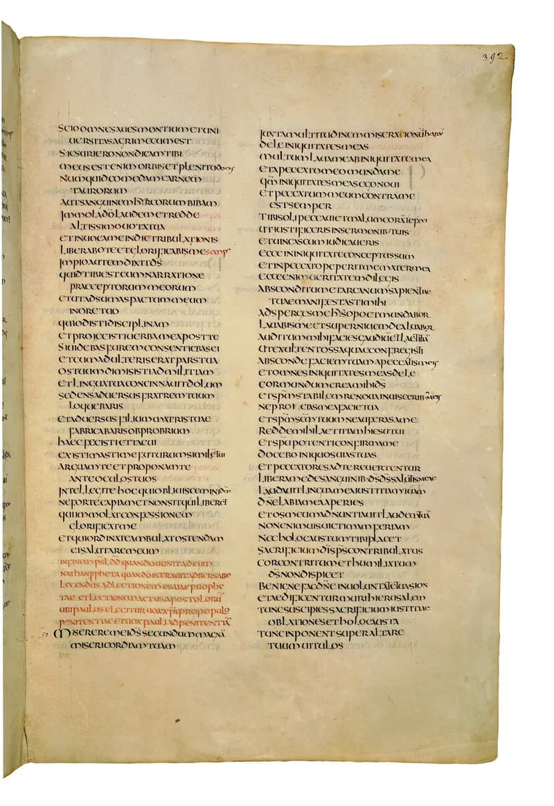 Codex Amiatinus, Job 37 (canvas 781) by Master of the Codex Amiatinus (Monkwearmouth-Jarrow scriptorium) depicting Job 37