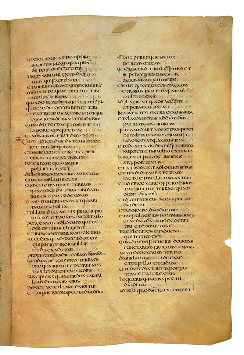Codex Amiatinus, Joshua 24 (canvas 329) by Master of the Codex Amiatinus (Monkwearmouth-Jarrow scriptorium) depicting Joshua 24