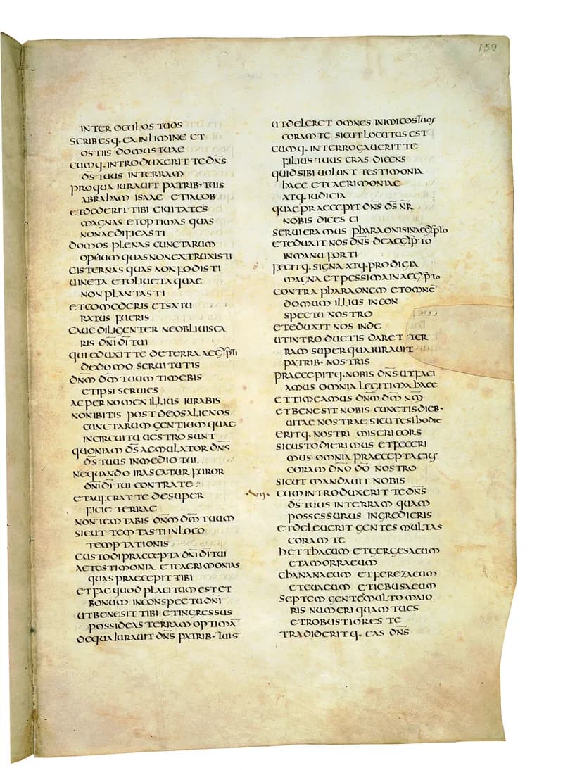 Codex Amiatinus, Joshua 6 (canvas 301) by Master of the Codex Amiatinus (Monkwearmouth-Jarrow scriptorium) depicting Joshua 6