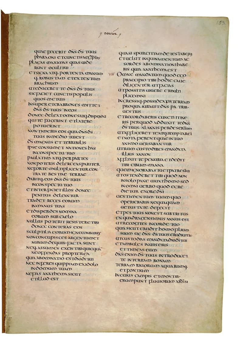 Codex Amiatinus, Joshua 7 (canvas 303) by Master of the Codex Amiatinus (Monkwearmouth-Jarrow scriptorium) depicting Joshua 7