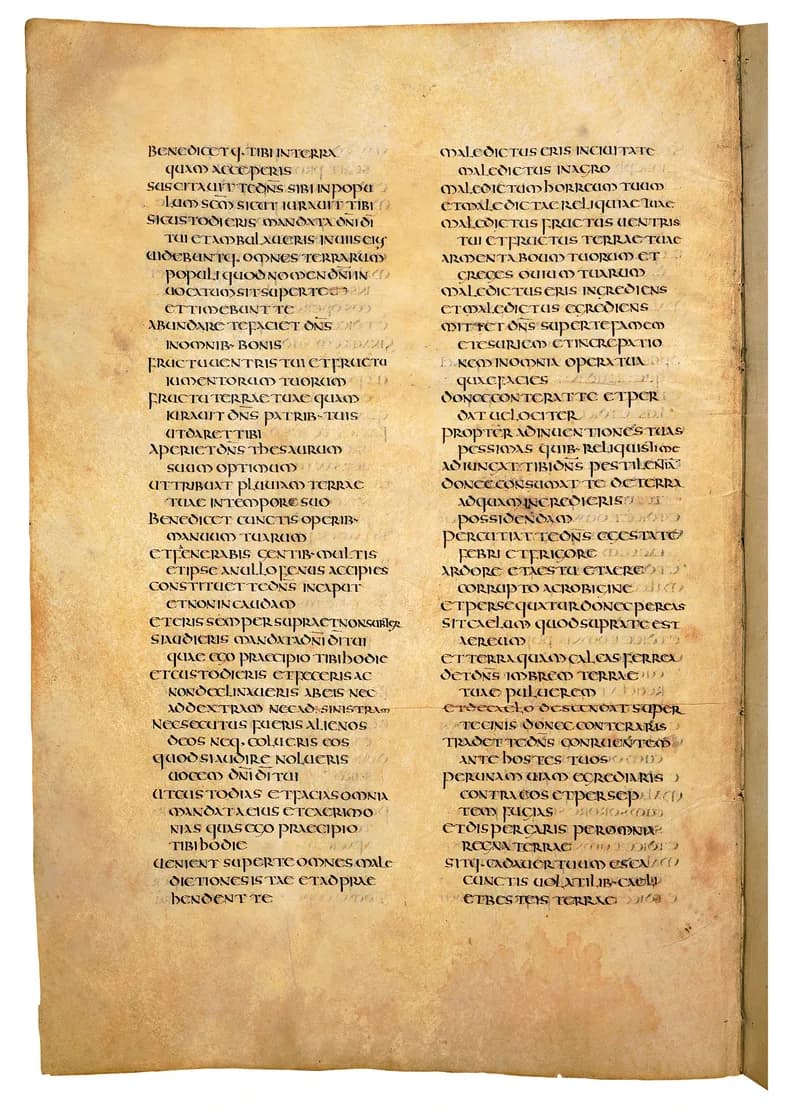 Codex Amiatinus, Judges 2 (canvas 332) by Master of the Codex Amiatinus (Monkwearmouth-Jarrow scriptorium) depicting Judges 2