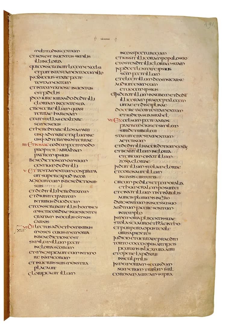 Codex Amiatinus, Psalms 123 (canvas 979) by Master of the Codex Amiatinus (Monkwearmouth-Jarrow scriptorium) depicting Psalms 123