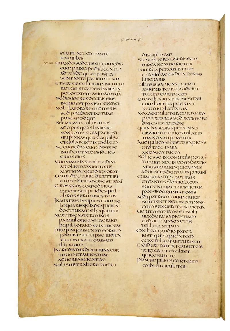 Codex Amiatinus, Psalms 46 (canvas 860) by Master of the Codex Amiatinus (Monkwearmouth-Jarrow scriptorium) depicting Psalms 46