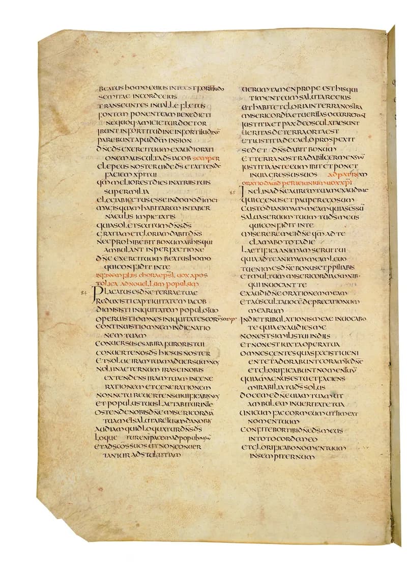 Codex Amiatinus, Psalms 7 (canvas 800) by Master of the Codex Amiatinus (Monkwearmouth-Jarrow scriptorium) depicting Psalms 7