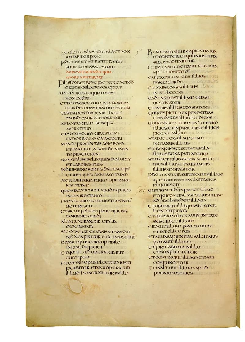 Codex Amiatinus, Psalms 95 (canvas 936) by Master of the Codex Amiatinus (Monkwearmouth-Jarrow scriptorium) depicting Psalms 95