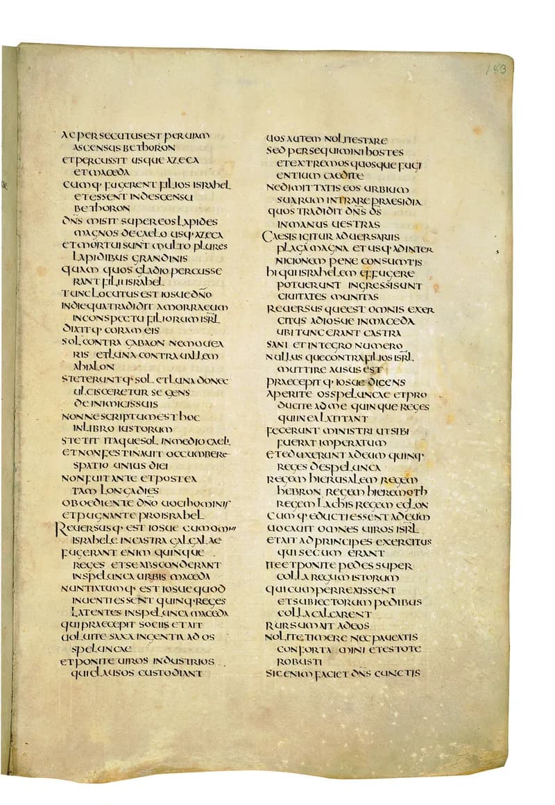 Codex Amiatinus, Ruth 1 (canvas 363) by Master of the Codex Amiatinus (Monkwearmouth-Jarrow scriptorium) depicting Ruth 1
