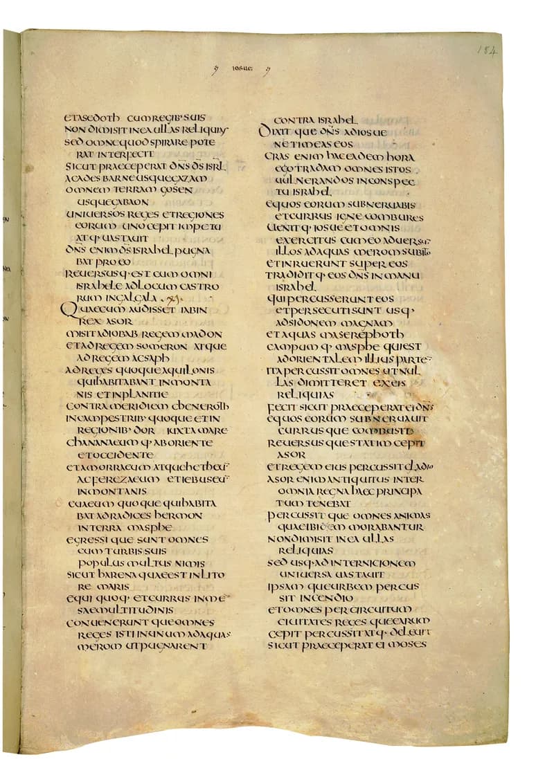 Codex Amiatinus, Ruth 2 (canvas 365) by Master of the Codex Amiatinus (Monkwearmouth-Jarrow scriptorium) depicting Ruth 2