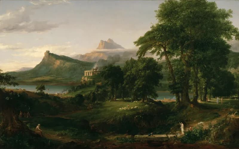 The Course of Empire — The Arcadian or Pastoral State by Thomas Cole depicting Isaiah 35:1