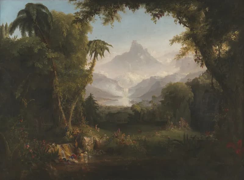 The Garden of Eden by Thomas Cole depicting Hebrews 4:1