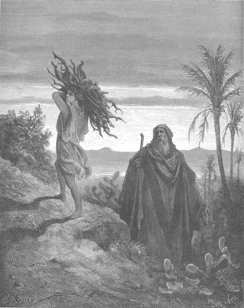 The Testing of Abraham's Faith by Gustave Doré depicting Genesis 22:9