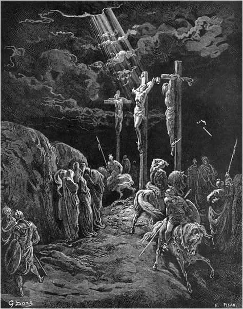 The Crucifixion by Gustave Doré depicting Matthew 27:33