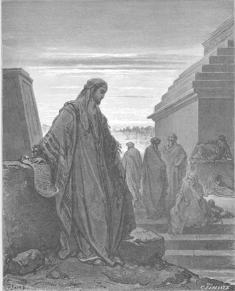 Daniel among the Exiles by Gustave Doré depicting Daniel 1:3
