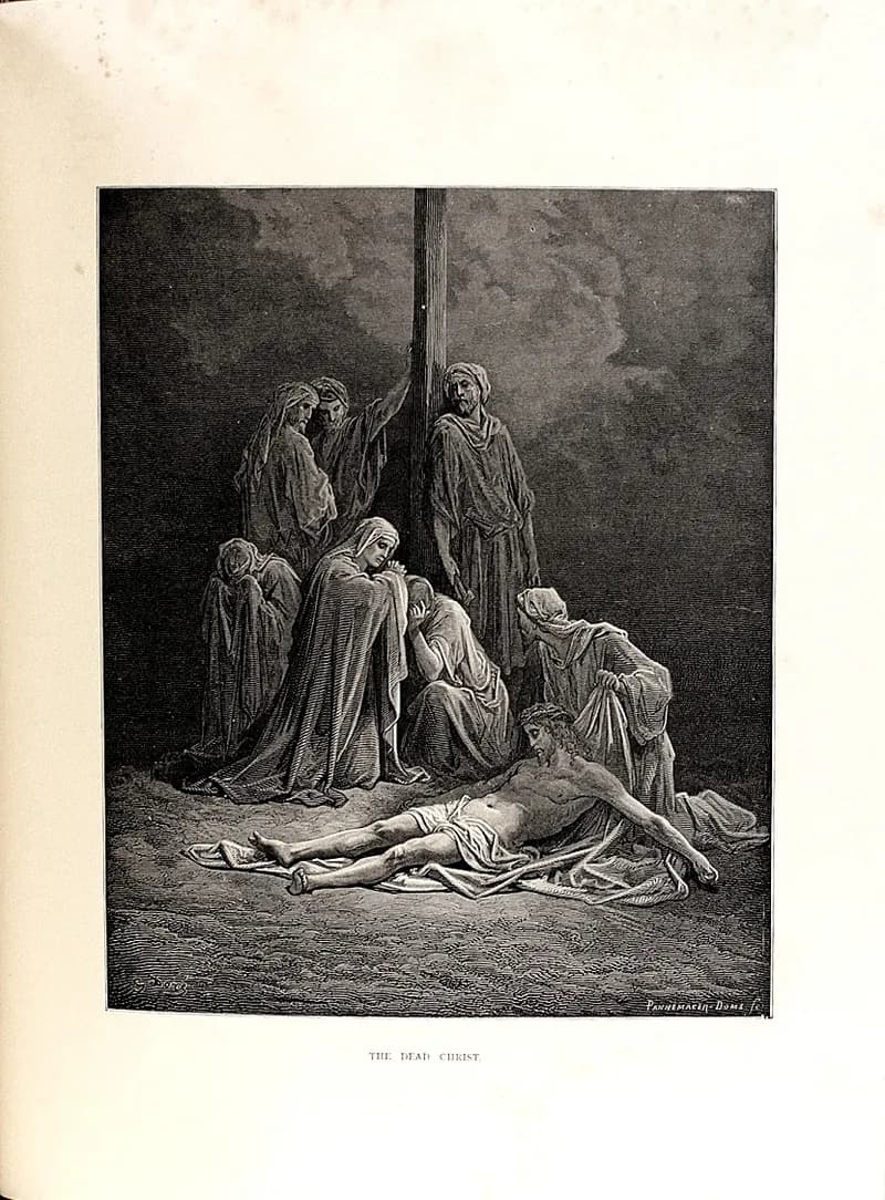The Dead Christ by Gustave Doré depicting Mark 15:44
