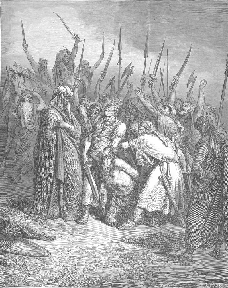 The Death of Agag by Gustave Doré depicting 1 Samuel 15:32