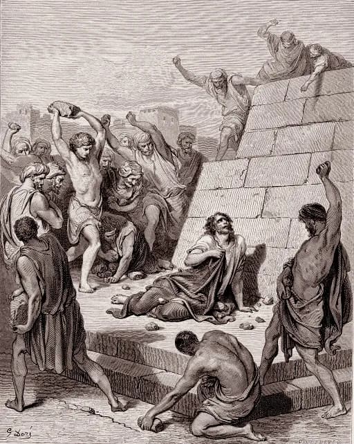 The Death of Stephen by Gustave Doré depicting Acts 7:54