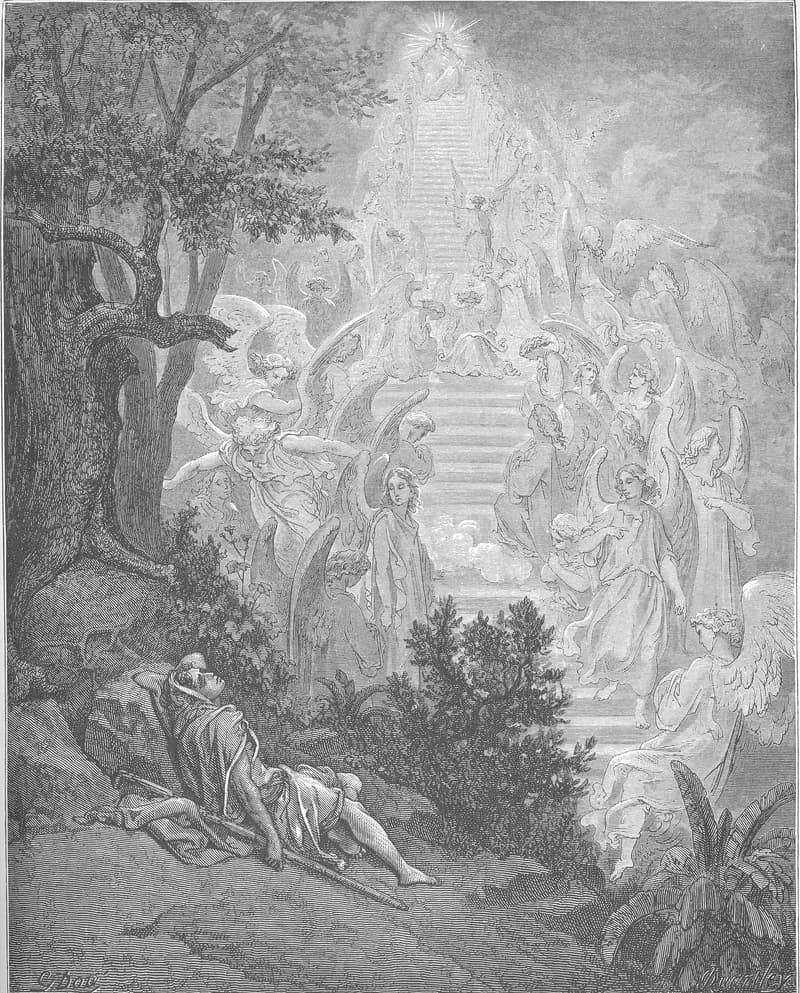 Jacob's Dream by Gustave Doré depicting Genesis 28:12