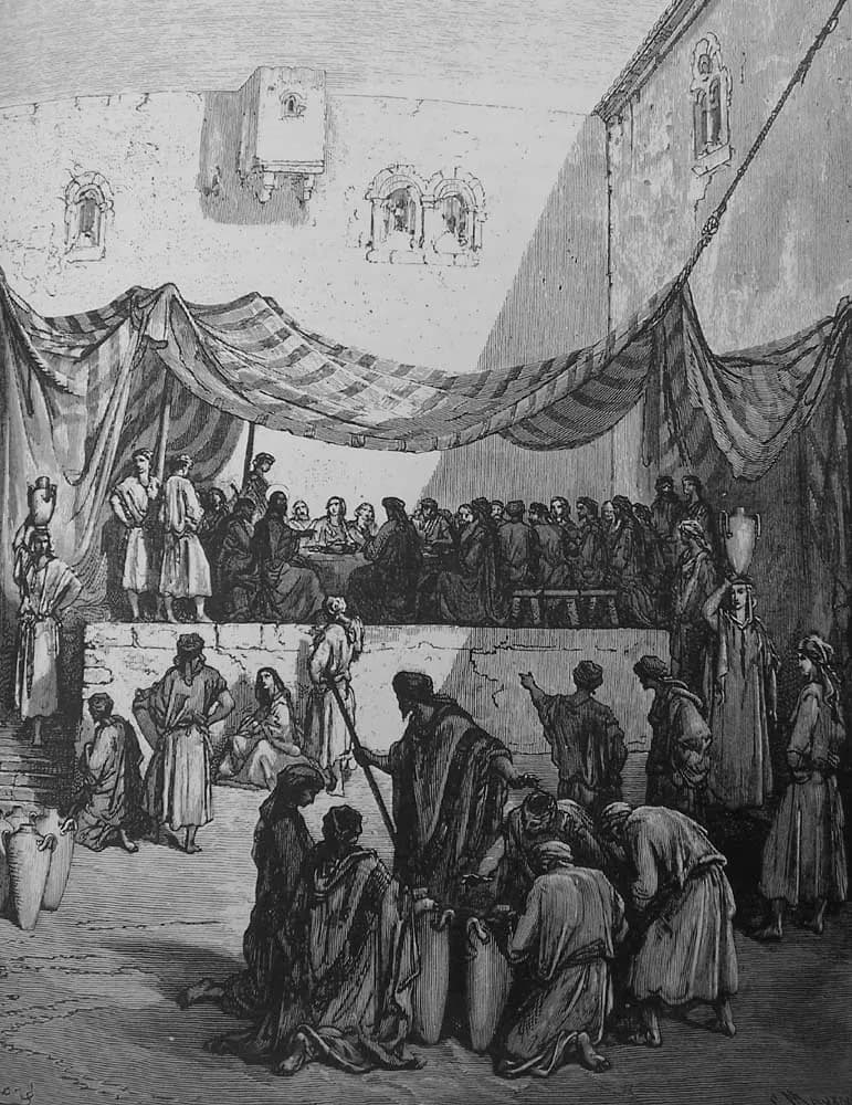 Marriage at Cana by Gustave Doré depicting John 2:1