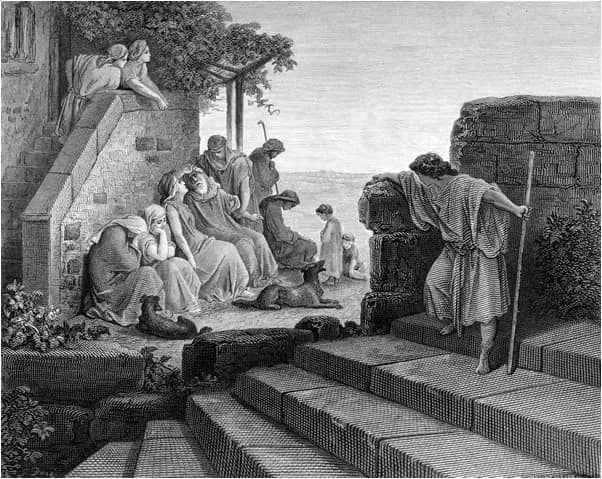 The Prodigal Son Decides to Return to His Father by Gustave Doré depicting Luke 15:20
